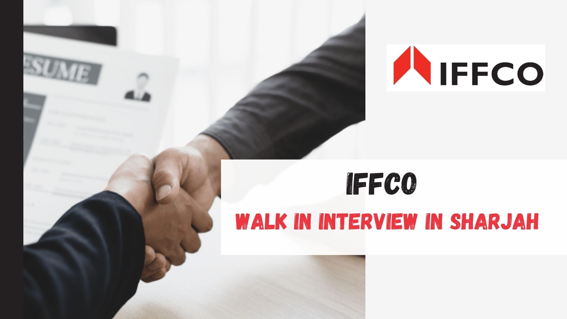 IFFCO Announced Walk in Interview in Sharjah